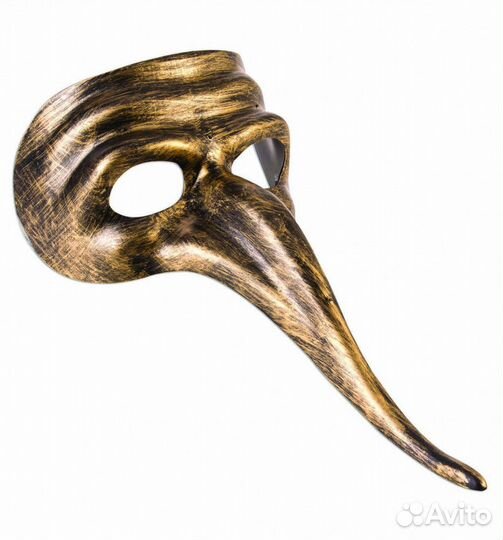 Маска доктор чума бронзового цвета