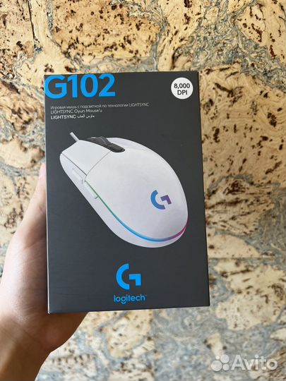 Игровая мышь logitech g102 белая