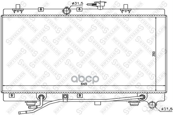 Радиатор системы охлаждения АКПП KIA Rio 1.3i