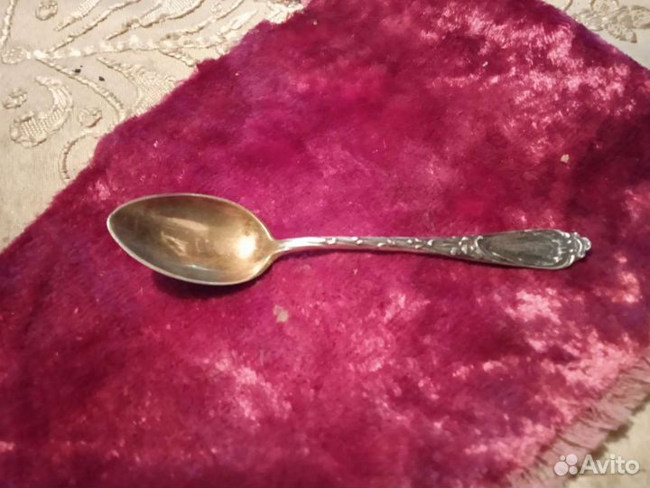 Старинная серебряная ложечка. 875проба. Начало 20в