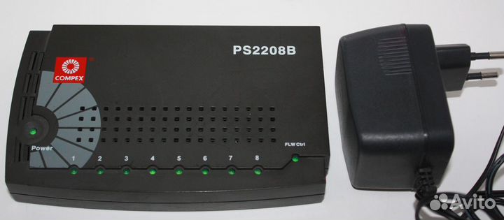 Хаб Compex PS2208B, D-Link DIR-100