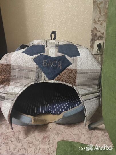 Лежанка домик для собаки