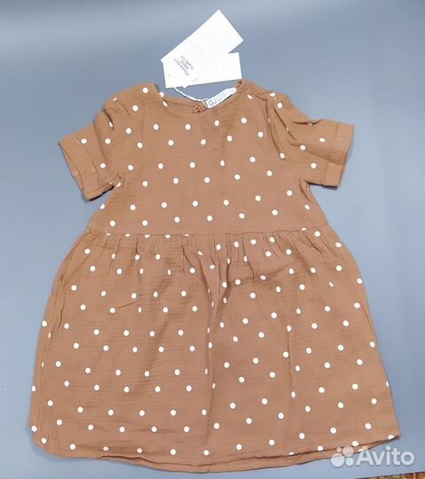 Платье в горох из муслина Gloria jeans 116 новое