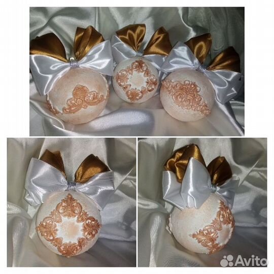 Новогодний шар на елку - ручная работа