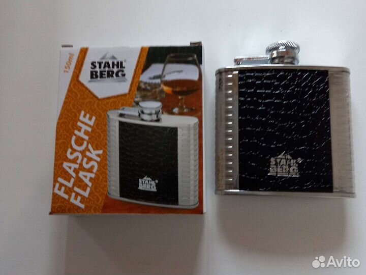 Фляжка коньячная подарочная