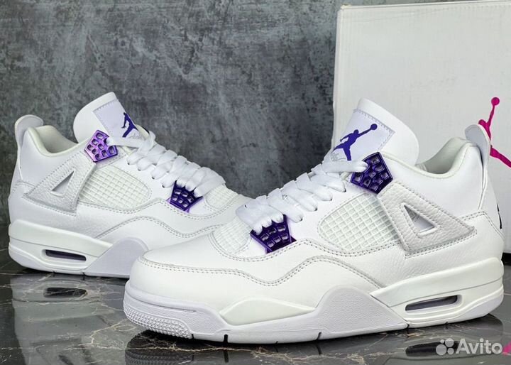 Кроссовки Nike Air Jordan 4 Retro Purple Metallic