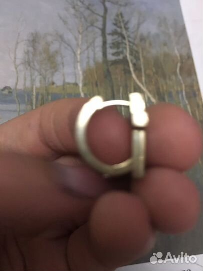 Серьги крестики
