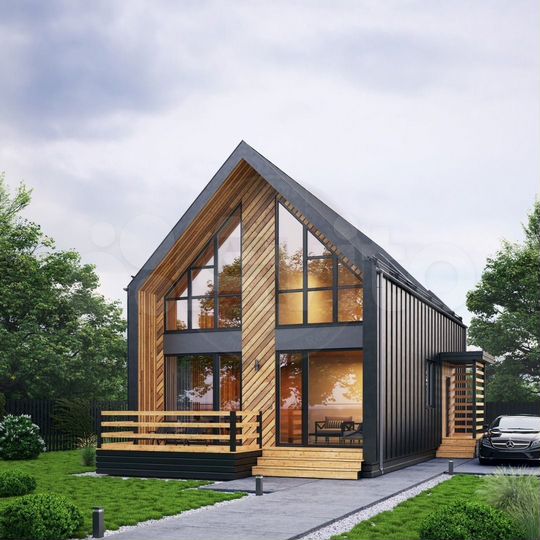 Дом 73 м² на участке 7 сот.