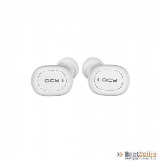 Беспроводные наушники с микрофоном QCY-T1C белый