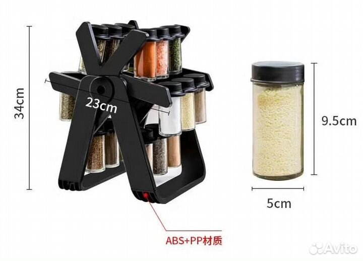 Органайзер для хранения специй, карусель
