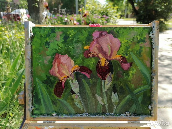 Картина маслом на холсте цветы