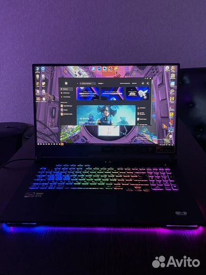 Ноутбук Asus rog strix g17 AMD Ryzen 7 4800H