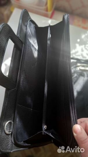 Мужской кожаный портфель новый