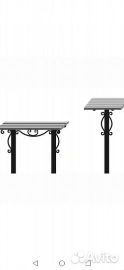 Стол с лавками