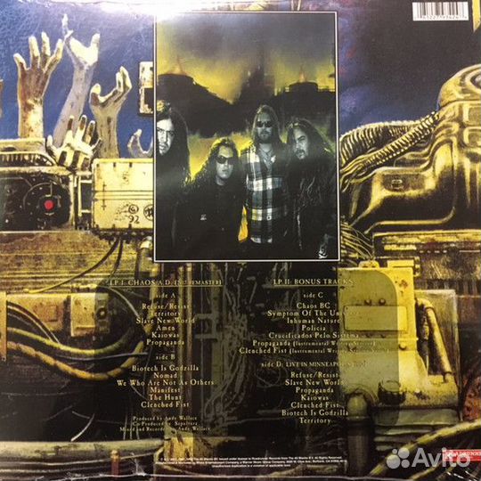 Виниловая пластинка Sepultura chaos A.D
