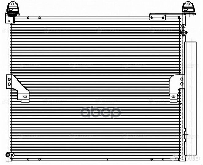 Радиатор кондиционера Toyota Land Cruiser Prado