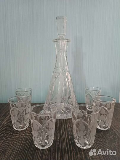 Графин с рюмками СССР