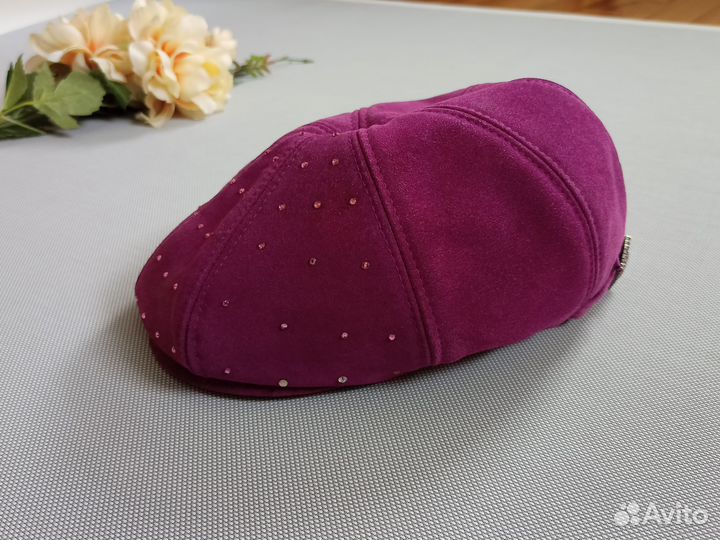 Кепка фуражка женская из замши