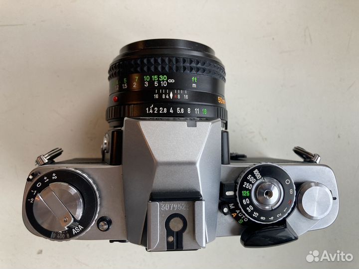 Фотоаппарат плёночный Minolta XD + Rokkor 50 1.4