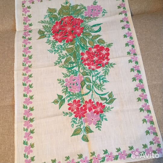 Льняные салфетки 7 штук, новые СССР