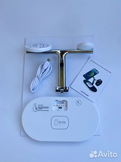 Беспроводная зарядка 15W для iPhone 3в1