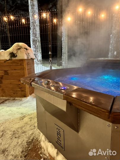 Семейная баня на дровах с чаном