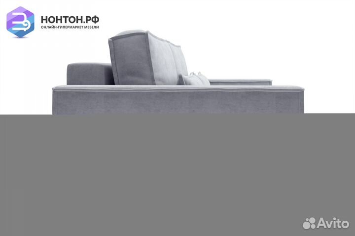 Диван тик-так Сохо 3-х местный серый