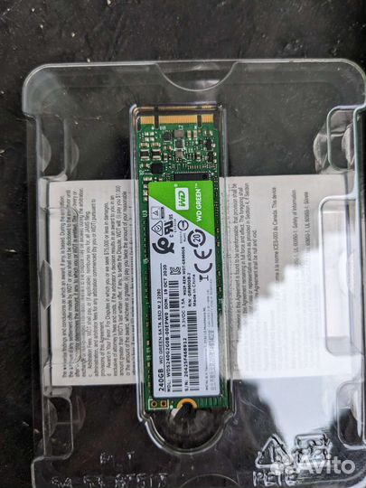 SSD накопитель M2 2280 WD Green 240 Gb