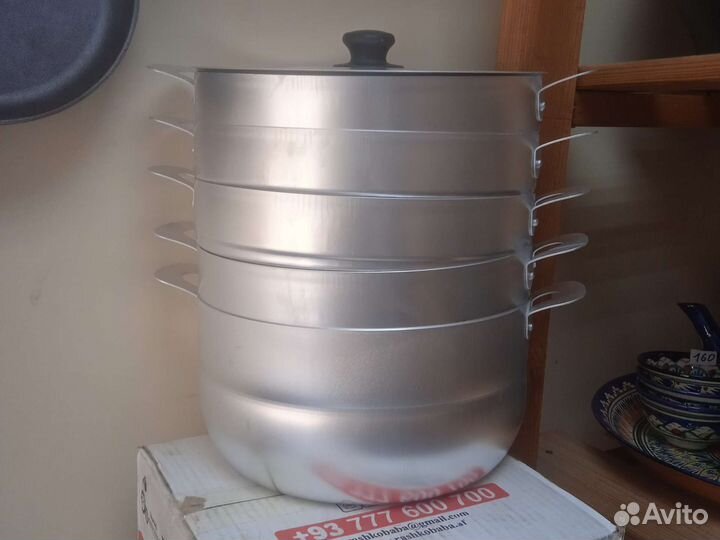 Манты казан 6 литров 4 секции