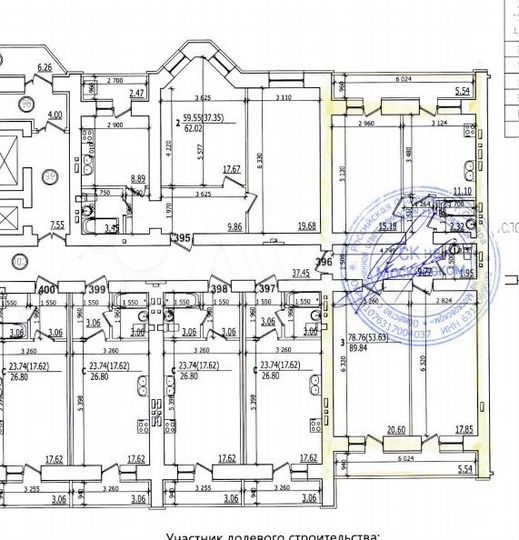 3-к. квартира, 89,8 м², 15/17 эт.
