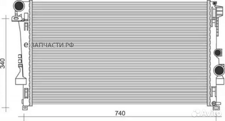 Magneti marelli 350213955000 Радиатор, охлаждение двигателя