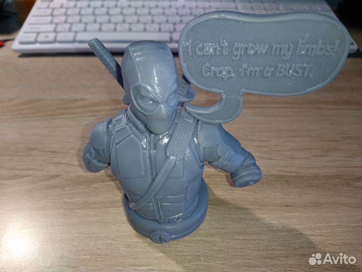 Дедпул (Deadpool), фигурка 10 см, неокрашенная