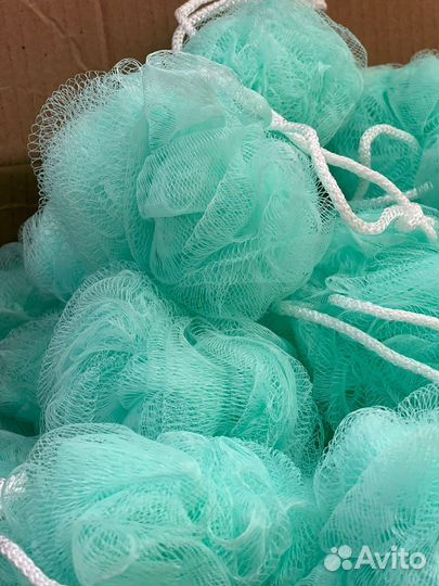 Мочалка бирюзовая оптом 200 штук