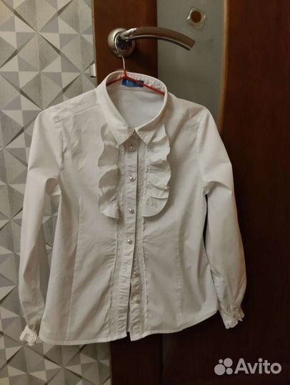 Блузка белая школьная