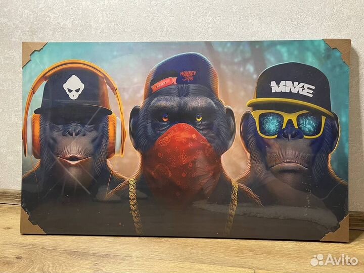 Картина 3 обезьяны,скрудж, joker