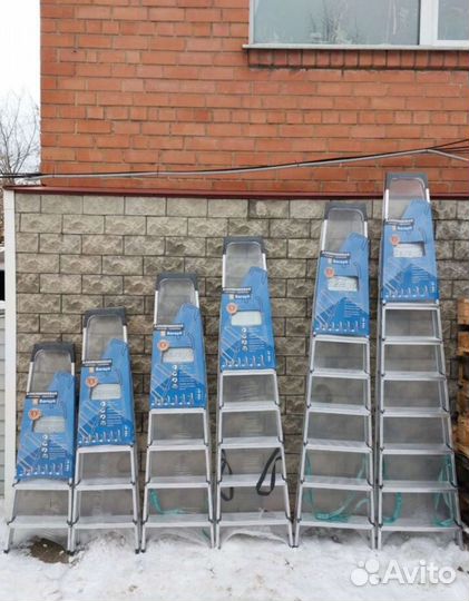 Шарнирная лестница трансформер из 4-х секций Saray