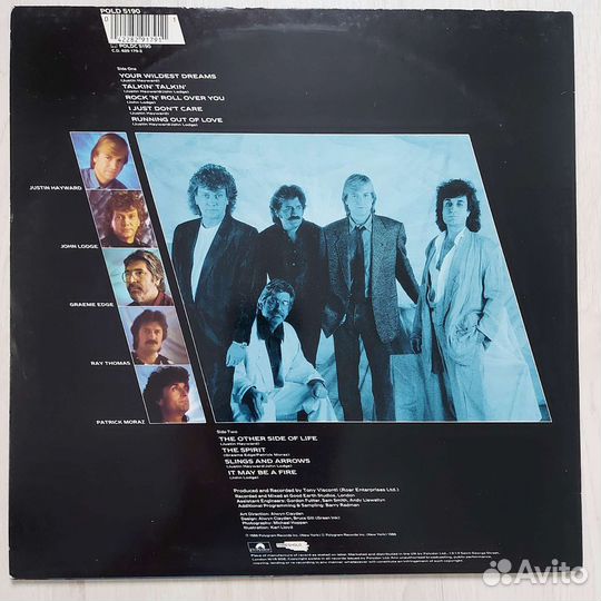 2 фирменных LP Moody Blues в отл.состоянии