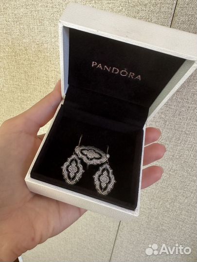 Серьги и кольцо Pandora