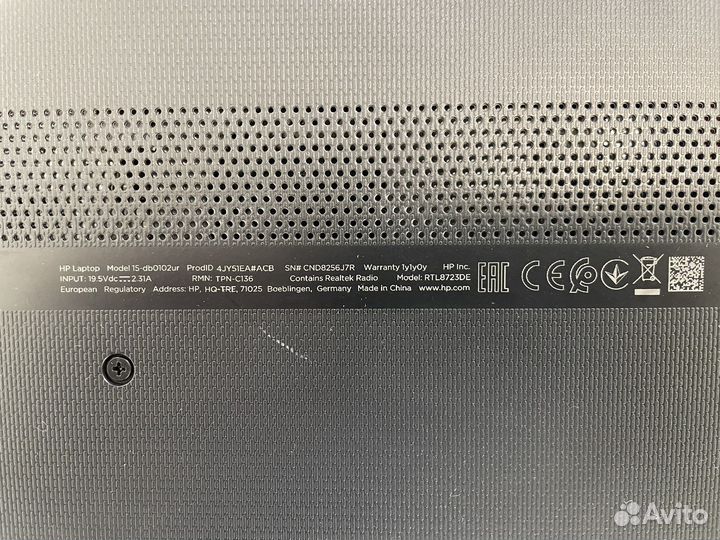 Ноутбук hp laptop 15