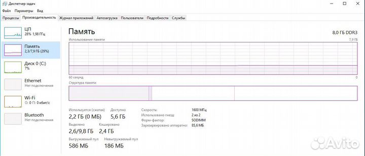 Игровой ноутбук Acer 8Гб/SSD 480Гб/2 видеокарты