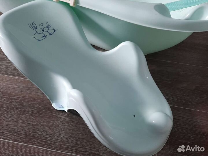 Ванночка детская купания с горкой и термометром