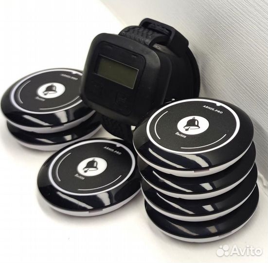 Кнопка вызова официанта модель Смайл с часами