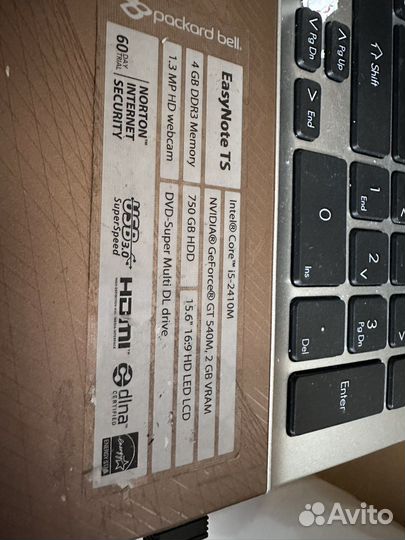 Ноутбук packard bell