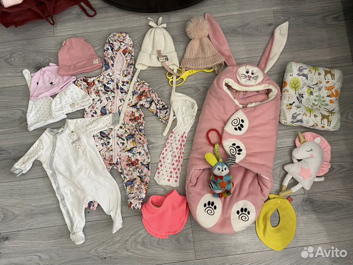 Детские вещи пакетом от 0 для девочки