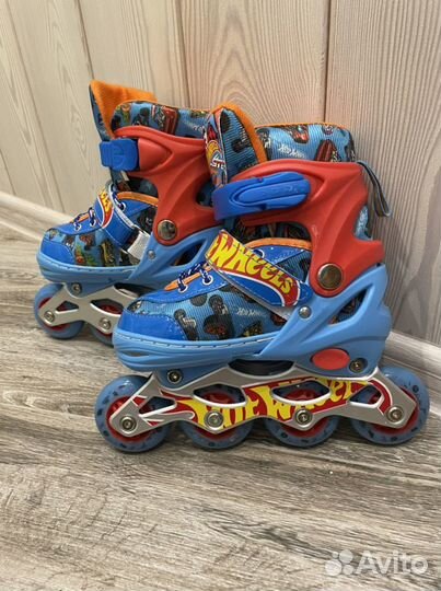 Роликовые коньки Hot Wheels 29-33 с защитой