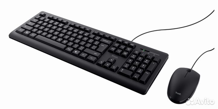 Клавиатура мышь проводная Trust Primo Wired новый
