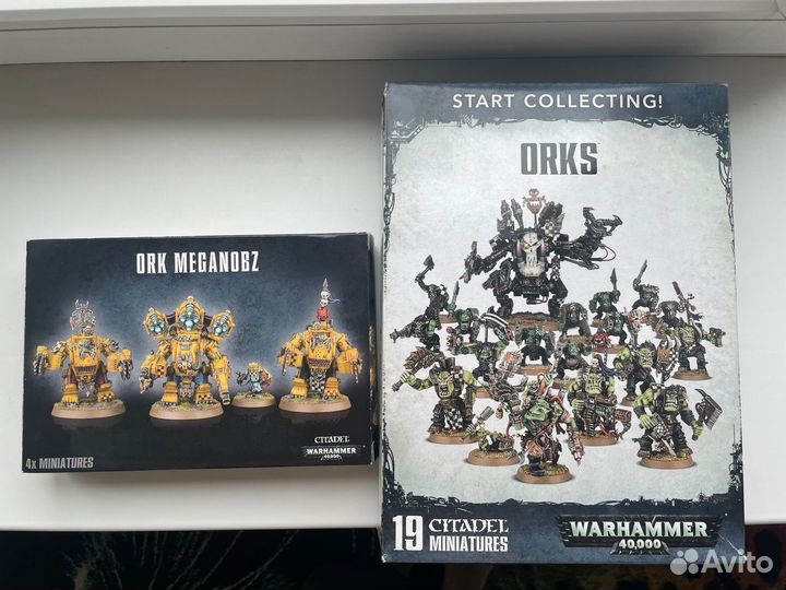 Фигурки warhammer 40000 orks, meganobz