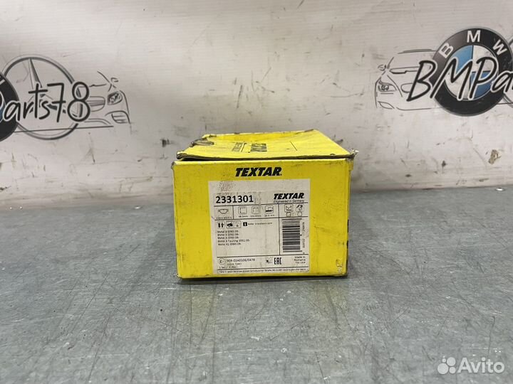 Передние тормозные колодки textar BMW E90 E92 E93