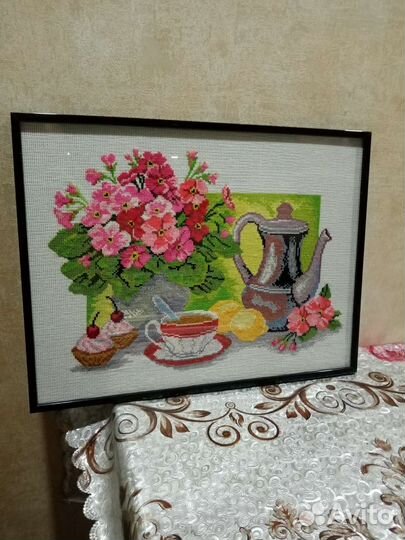 Картина вышитая крестом