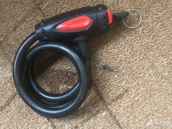 Замок и 2 фонарика для велосипеда